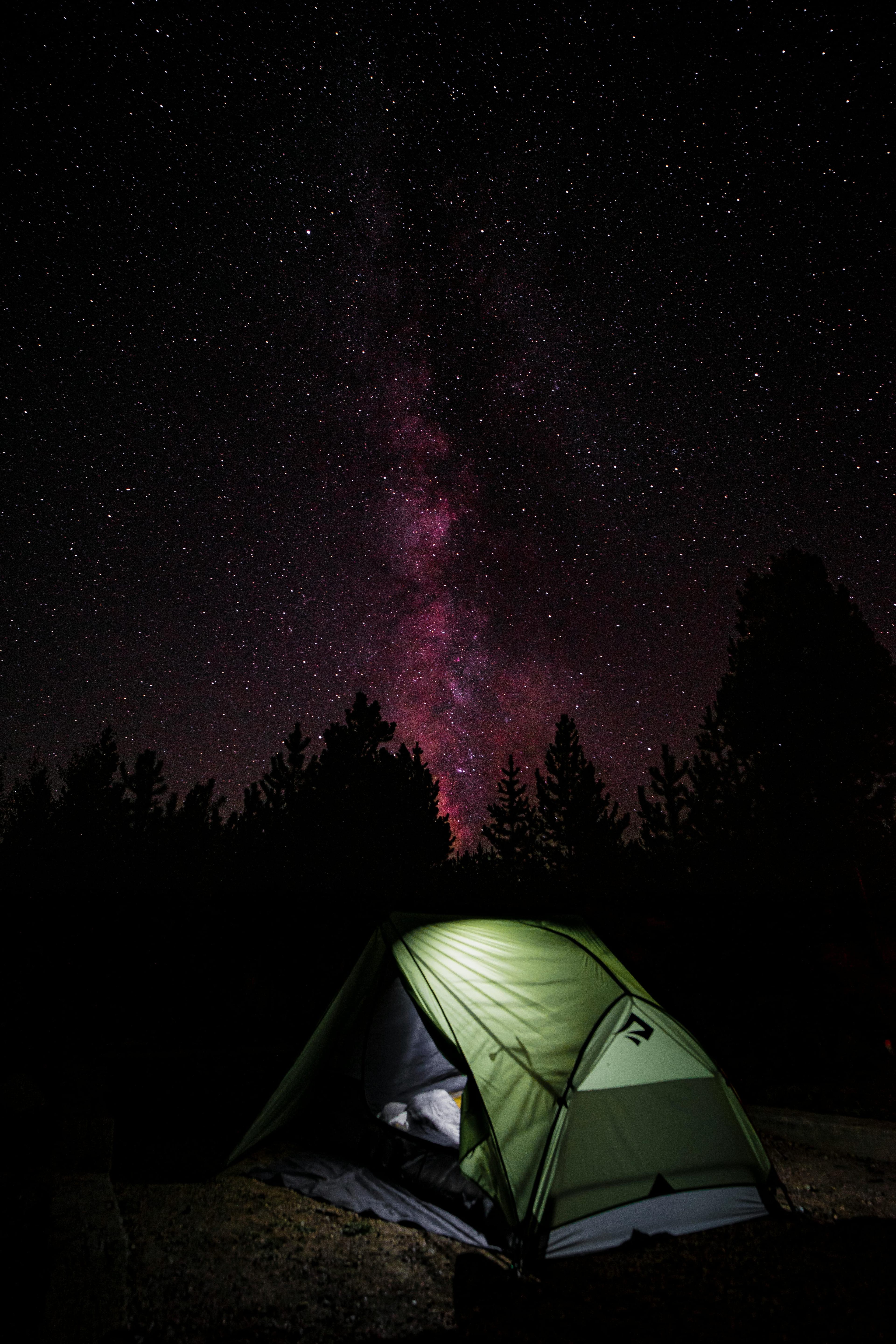 Camping under the Milky Way